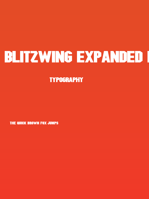 Blitzwing Expanded Bold Poster
