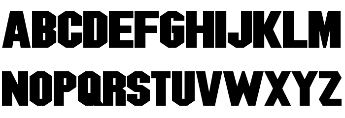 Blitzwing Expanded Bold Font LOWERCASE