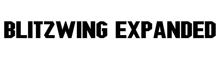 Blitzwing Expanded Font
