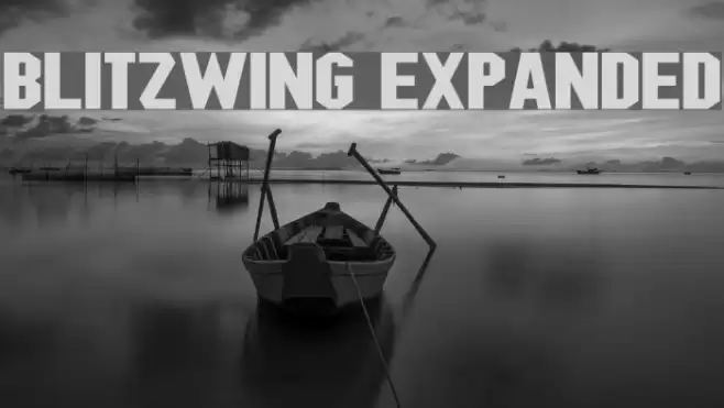 Blitzwing Expanded Font examples