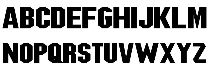 Blitzwing Expanded Font LOWERCASE