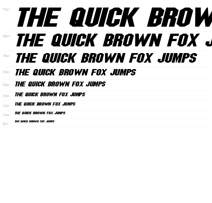 Blitzwing Extended Italic Waterfall