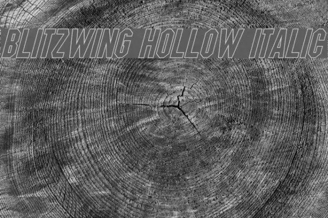 Blitzwing Hollow Italic  examples