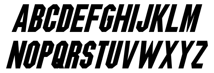 Blitzwing Italic Font LOWERCASE