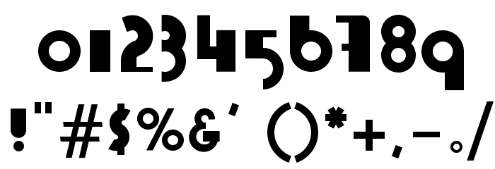 Blix Black Font OTHER CHARS