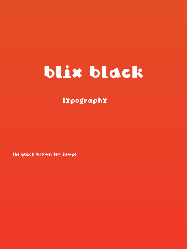 Blix Black Poster