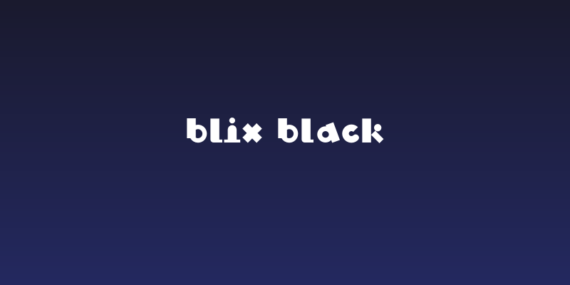 Blix Black Social Header