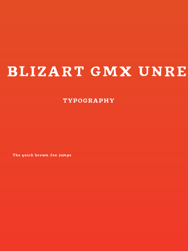 Blizart Gmx Unreleased Regular Poster