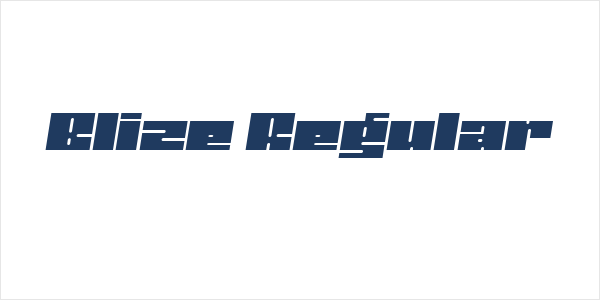 Blize Regular Logo