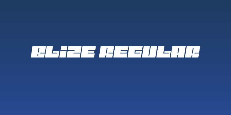 Blize Regular Social Header