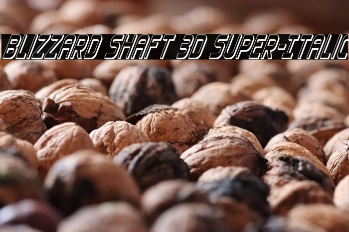 Blizzard Shaft 3D Super-Italic Example 3