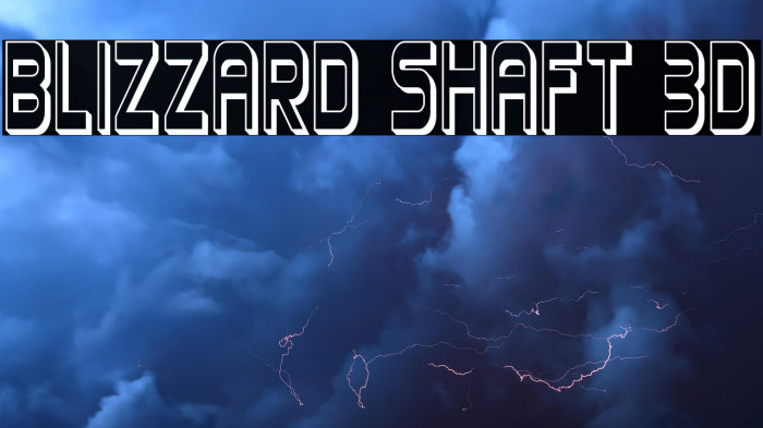 Blizzard Shaft 3D Example 1