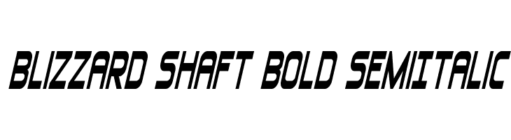 Blizzard Shaft Bold SemiItalic  لخطوط تنزيل