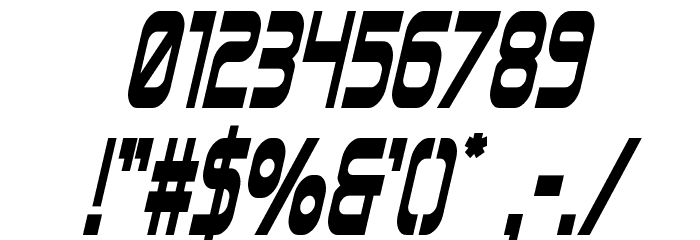 Blizzard Shaft Bold SemiItalic Font OTHER CHARS