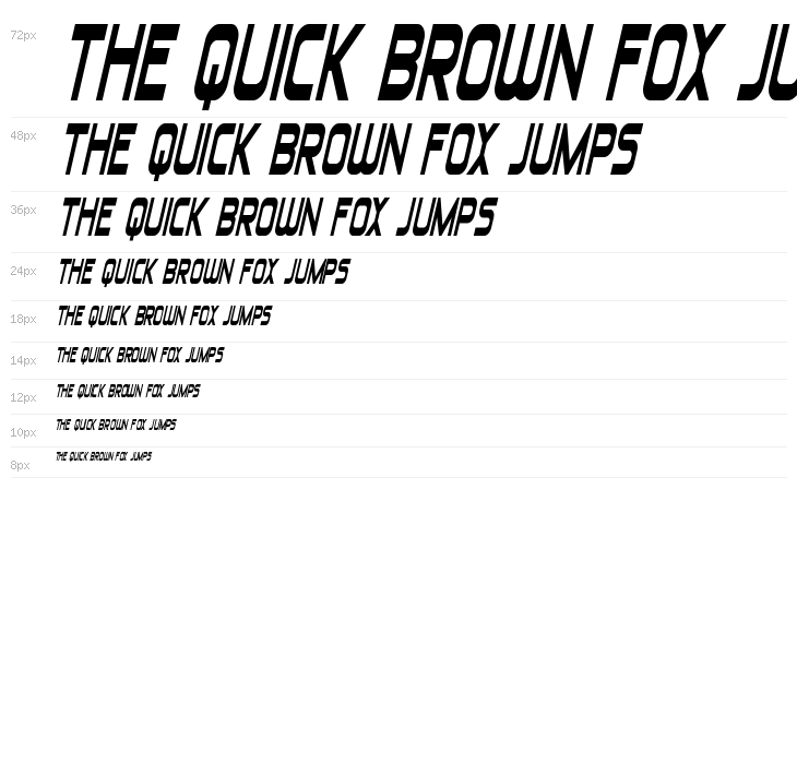 Blizzard Shaft Bold SemiItalic Waterfall