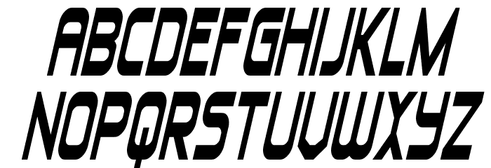 Blizzard Shaft Bold SemiItalic Font LOWERCASE