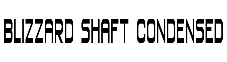 Blizzard Shaft Condensed  baixar fontes gratis