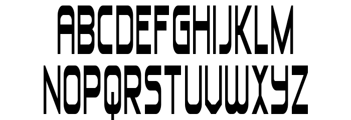 Blizzard Shaft Condensed Font LOWERCASE