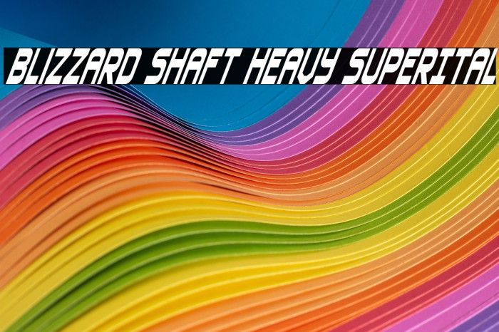 Blizzard Shaft Heavy SuperItal Example 2