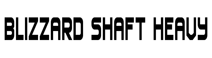 Blizzard Shaft Heavy  Frei Schriftart Herunterladen