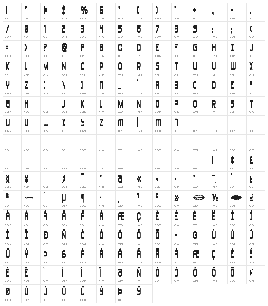 Blizzard Shaft Heavy Character Map