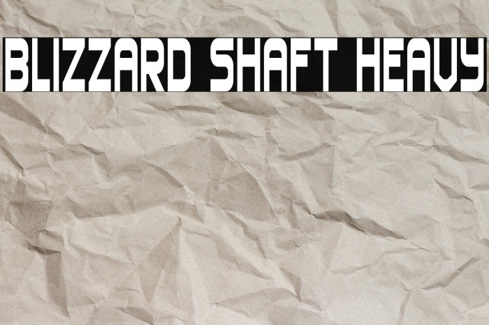 Blizzard Shaft Heavy Example 1