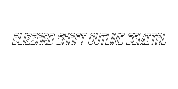 Blizzard Shaft Outline SemItal Logo