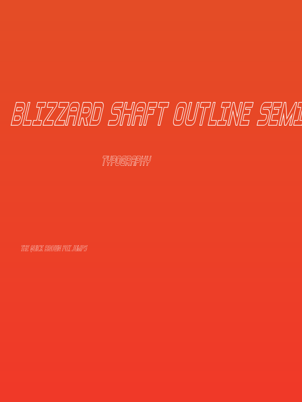 Blizzard Shaft Outline SemItal Poster