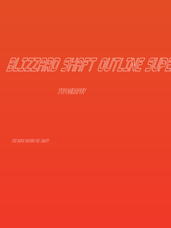 Blizzard Shaft Outline SuperIt Poster