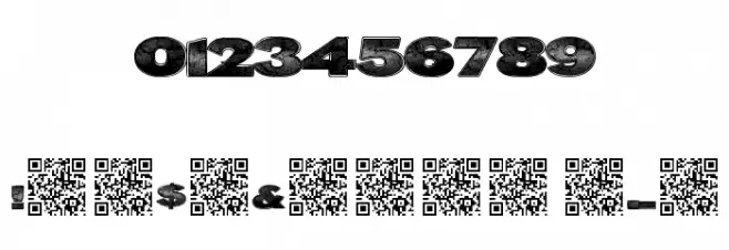 BlkLite Font OTHER CHARS