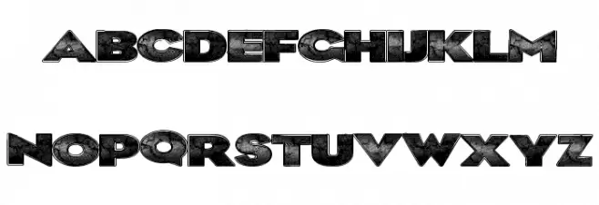 BlkLite Font LOWERCASE