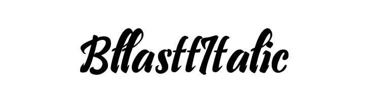 Bllastt Italic  font caratteri gratis