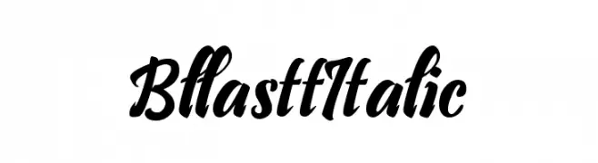 Bllastt Italic  Frei Schriftart Herunterladen