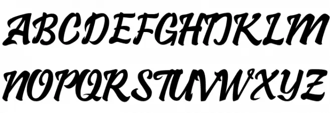Bllastt Italic Schriftart Groß