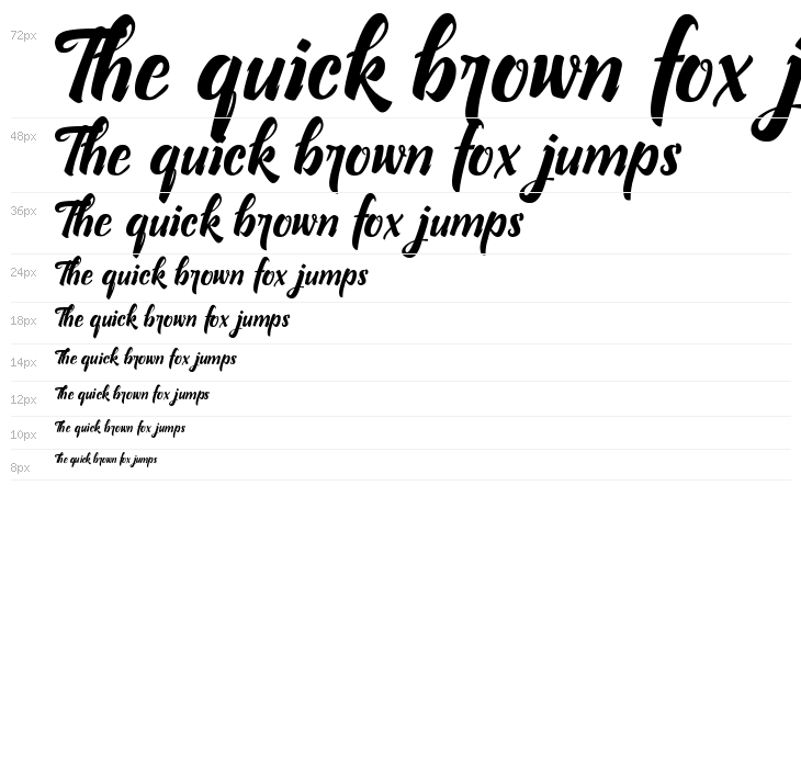 Bllastt Italic Waterfall