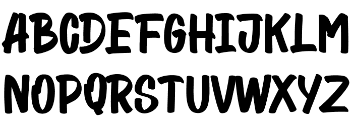 Bllides Free Regular Font LOWERCASE