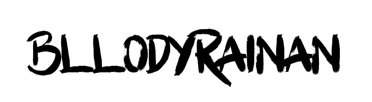Bllody Rainan  Descarca Fonturi Gratis
