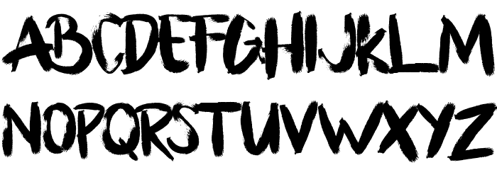 Bllody Rainan Font LOWERCASE