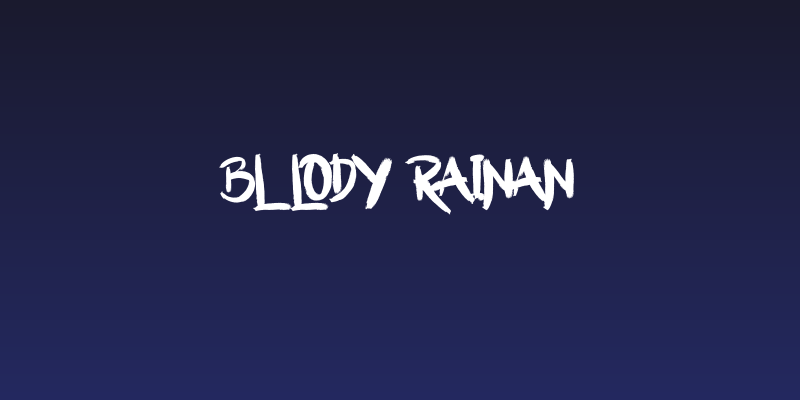 Bllody Rainan Social Header
