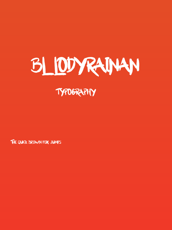 BllodyRainan Poster