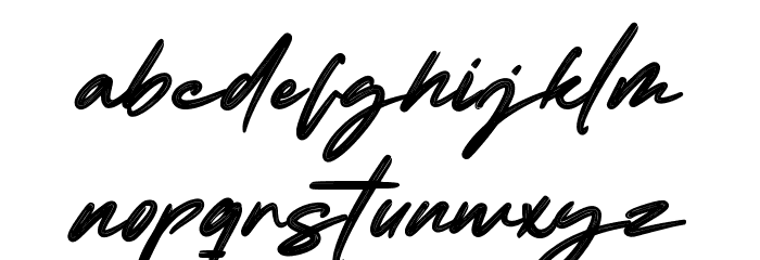 Blluebong Font LOWERCASE