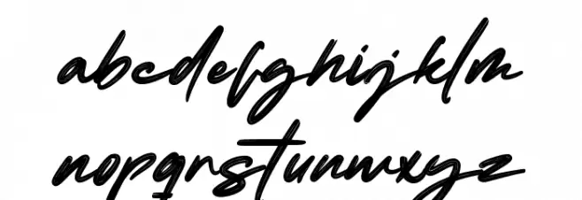 Blluebong Font LOWERCASE