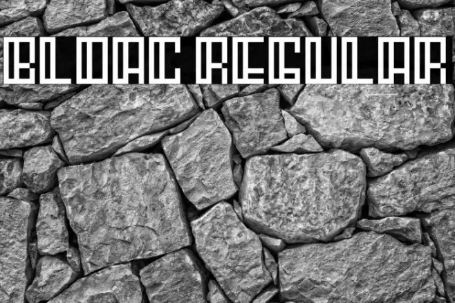 Bloac Regular Font examples