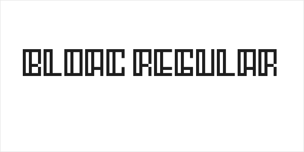 Bloac Regular Logo