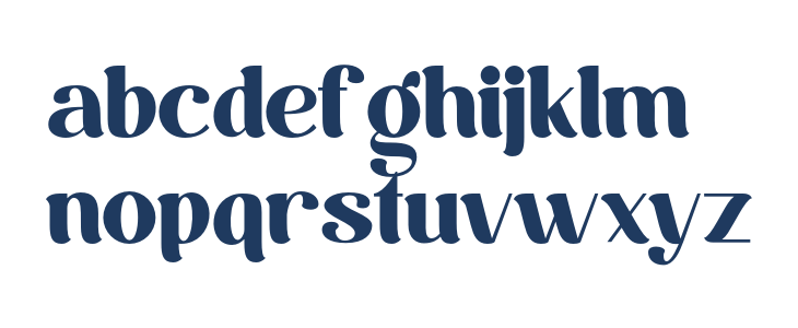 Bloadrish-Regular Lowercase