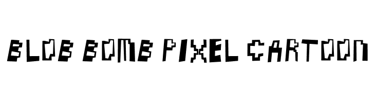 Blob Bomb Pixel Cartoon  免费字体下载