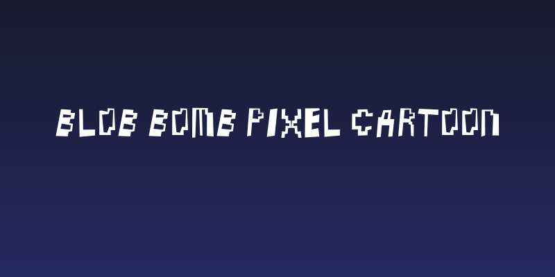 Blob Bomb Pixel Cartoon Social Header