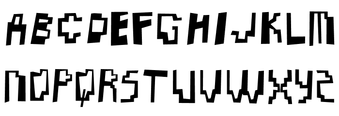Blob Bomb Pixel Cartoon Font LOWERCASE