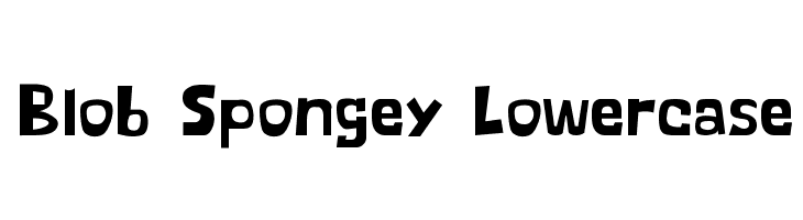 Blob Spongey Lowercase Fonte