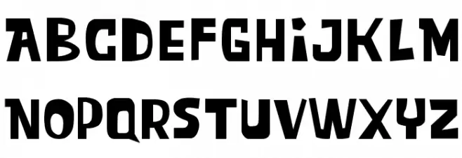 Blob Spongey Lowercase Polices MAJUSCULES